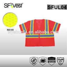 2015 reflective safety vest for man with 100% polyester mesh